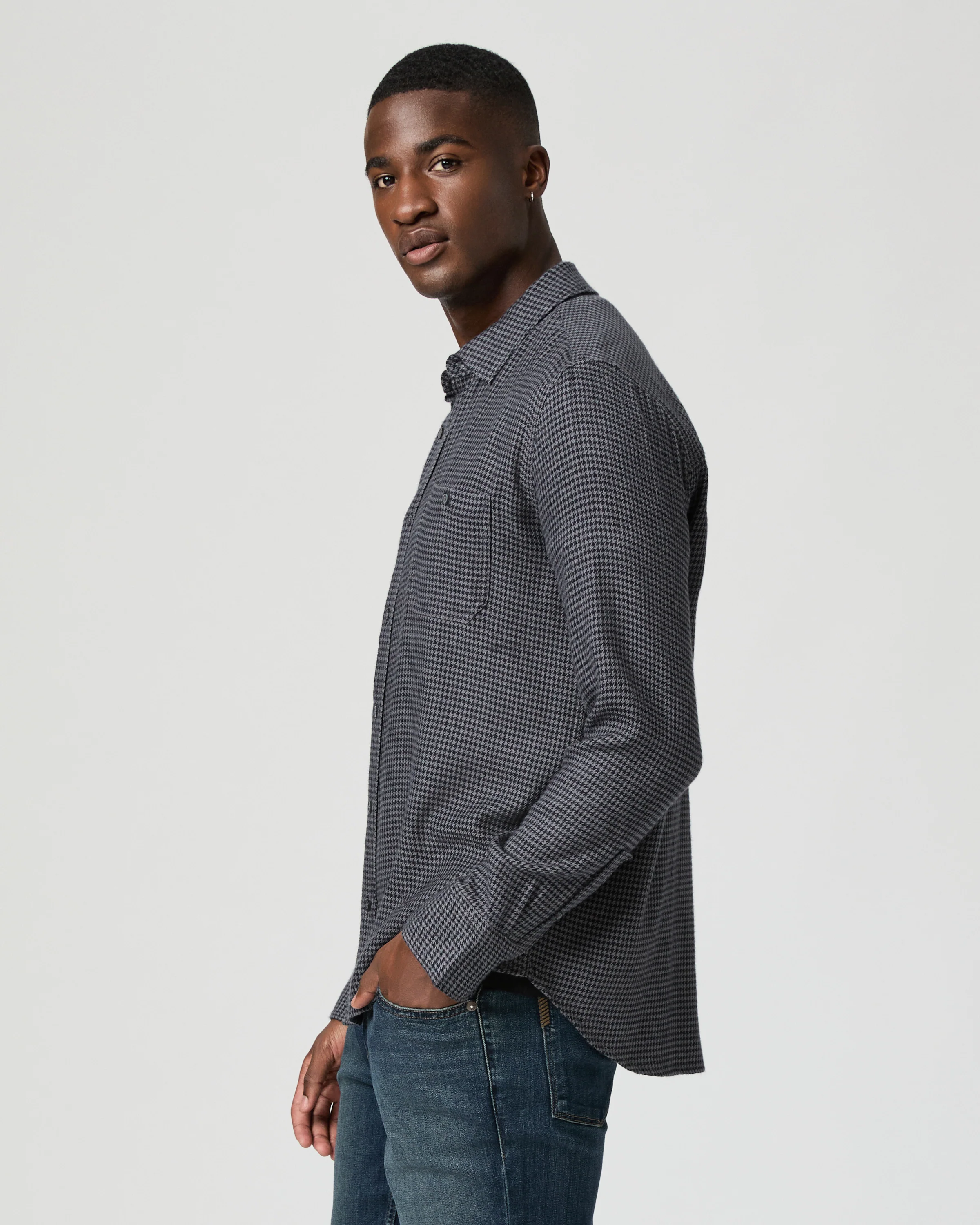 Everett Shirt - Dark Navy / Blue Ash - Image 3