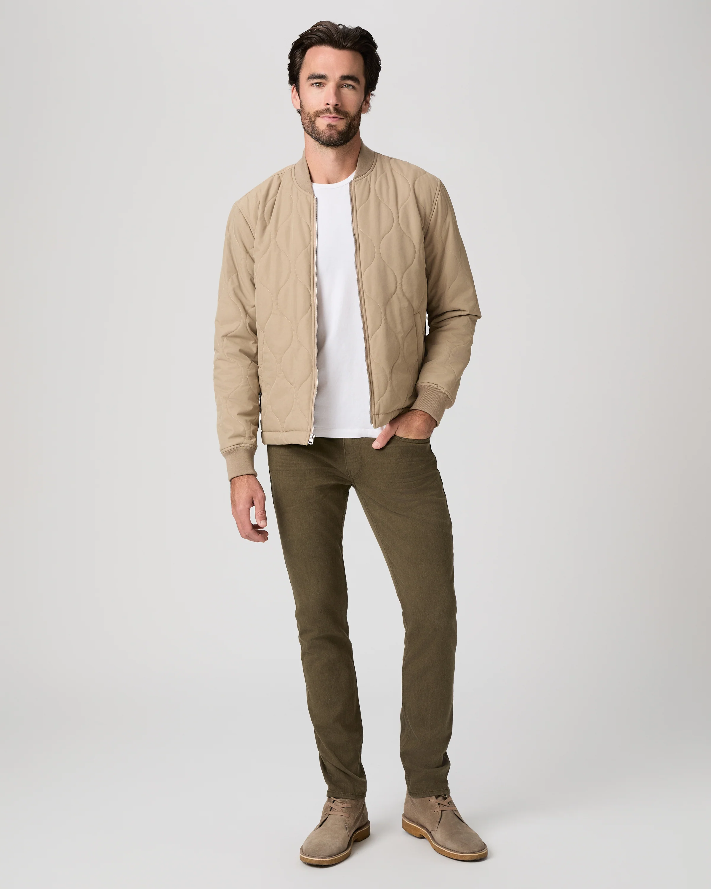 Transcend Lennox 34 Inch Slim Jean - Olive Branch