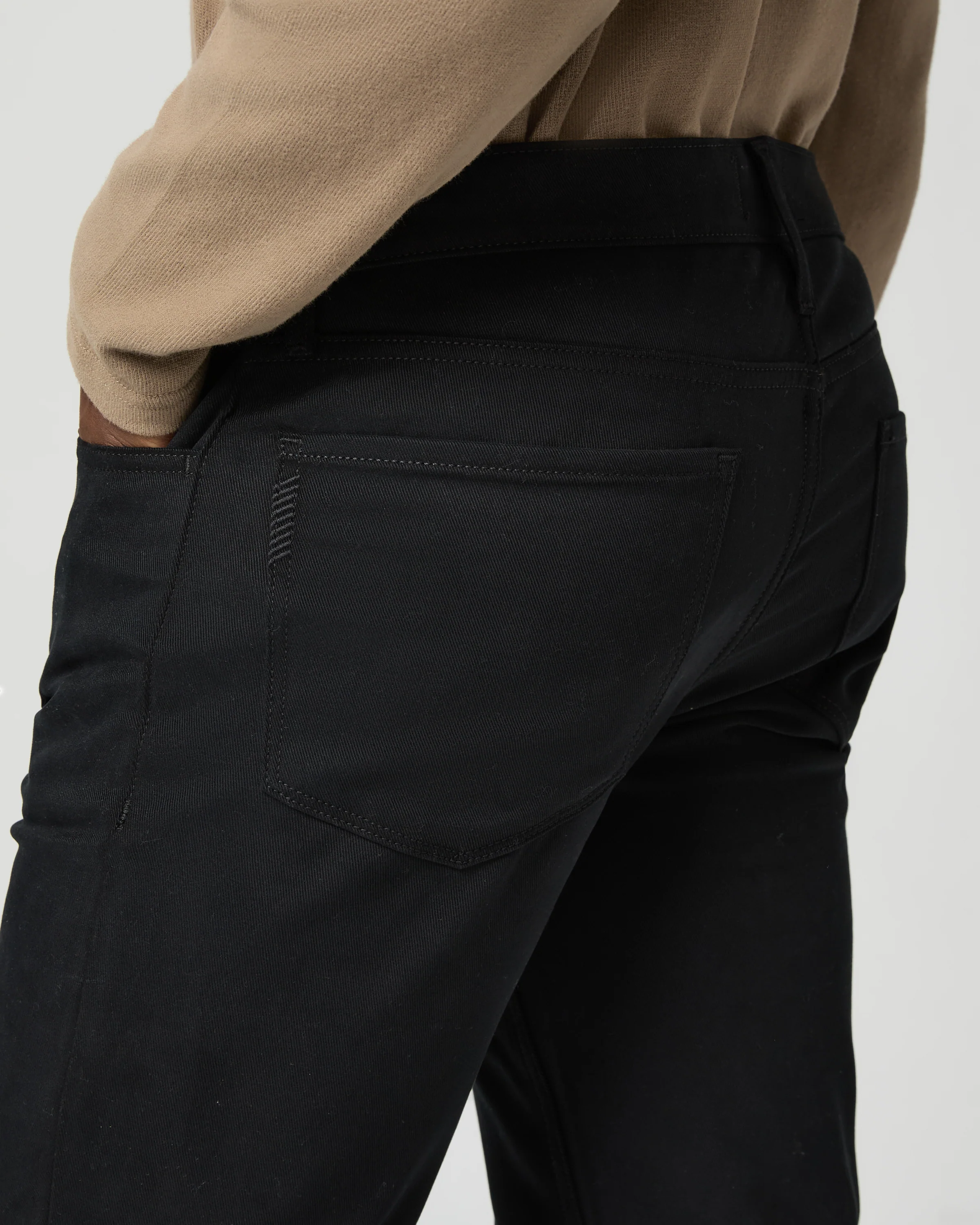 Macneil Slim Straight Pant - Black Twill - Image 5