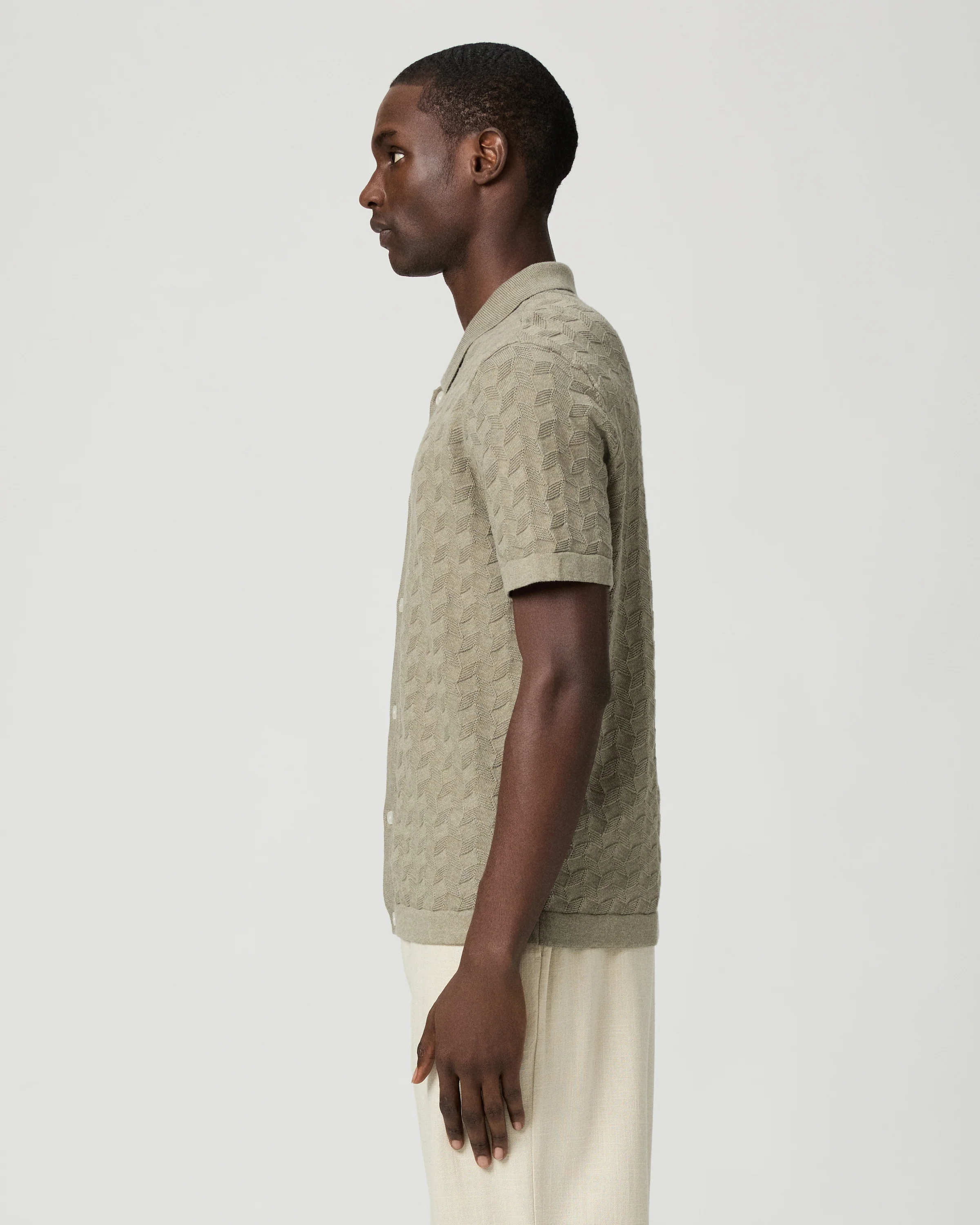 Mendez Sweater Shirt - Dried Lemongrass - Image 3