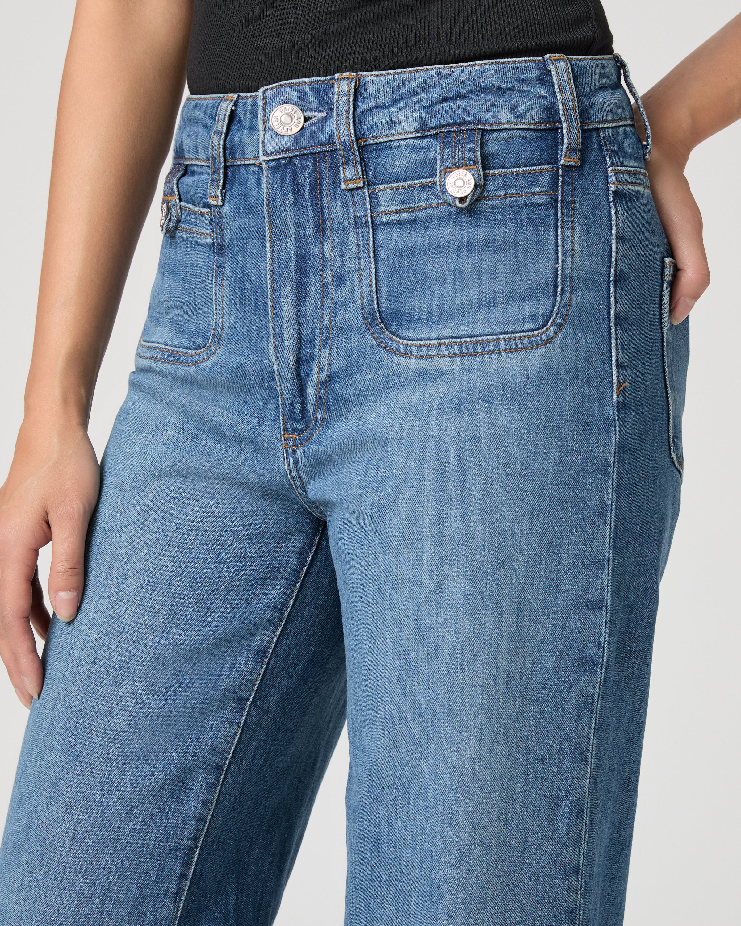 Anessa Petite 29 Inch Wide Leg Jean - Written - Image 6