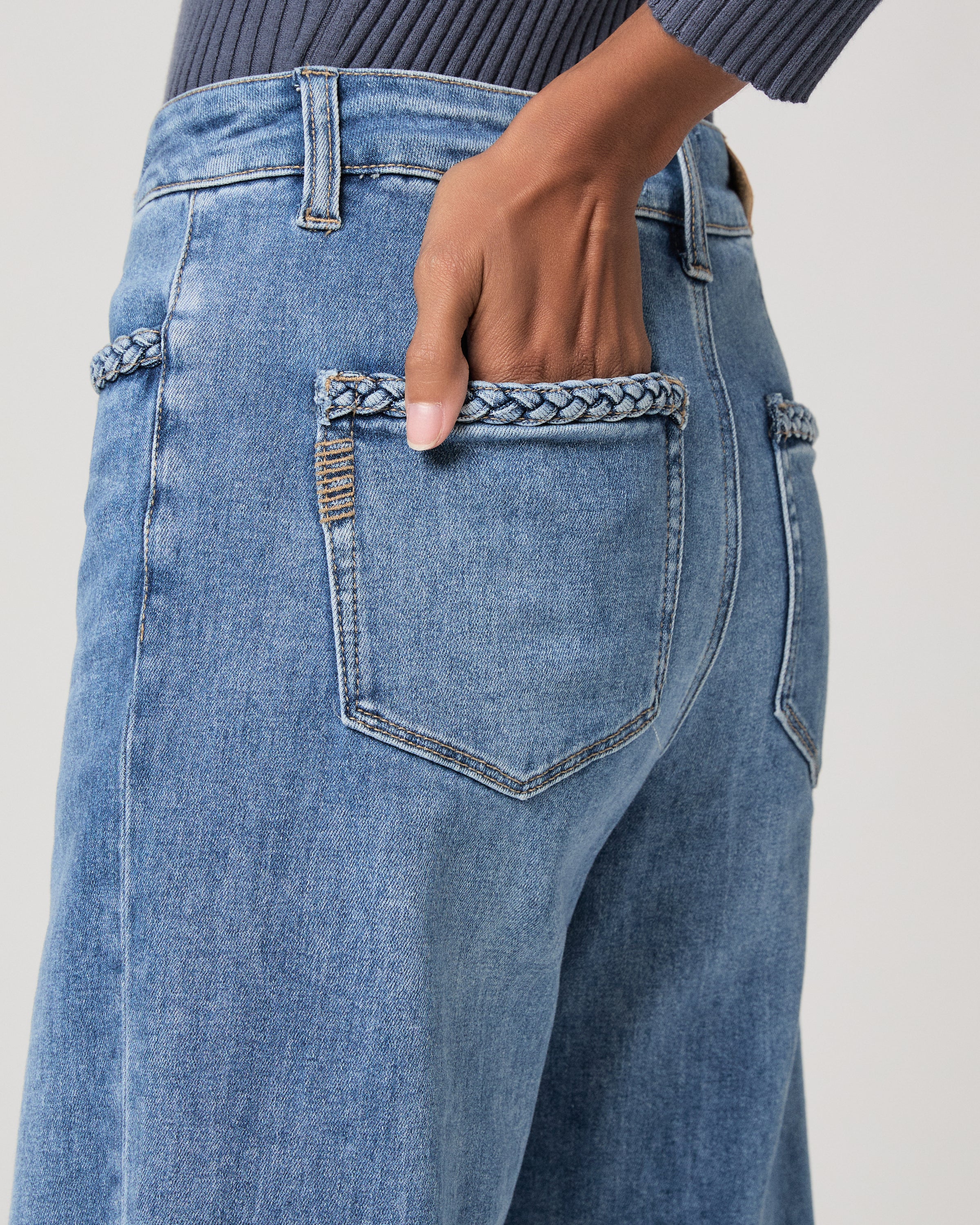 Anessa 31 Inch Wide Leg Jean - Encino - Image 5
