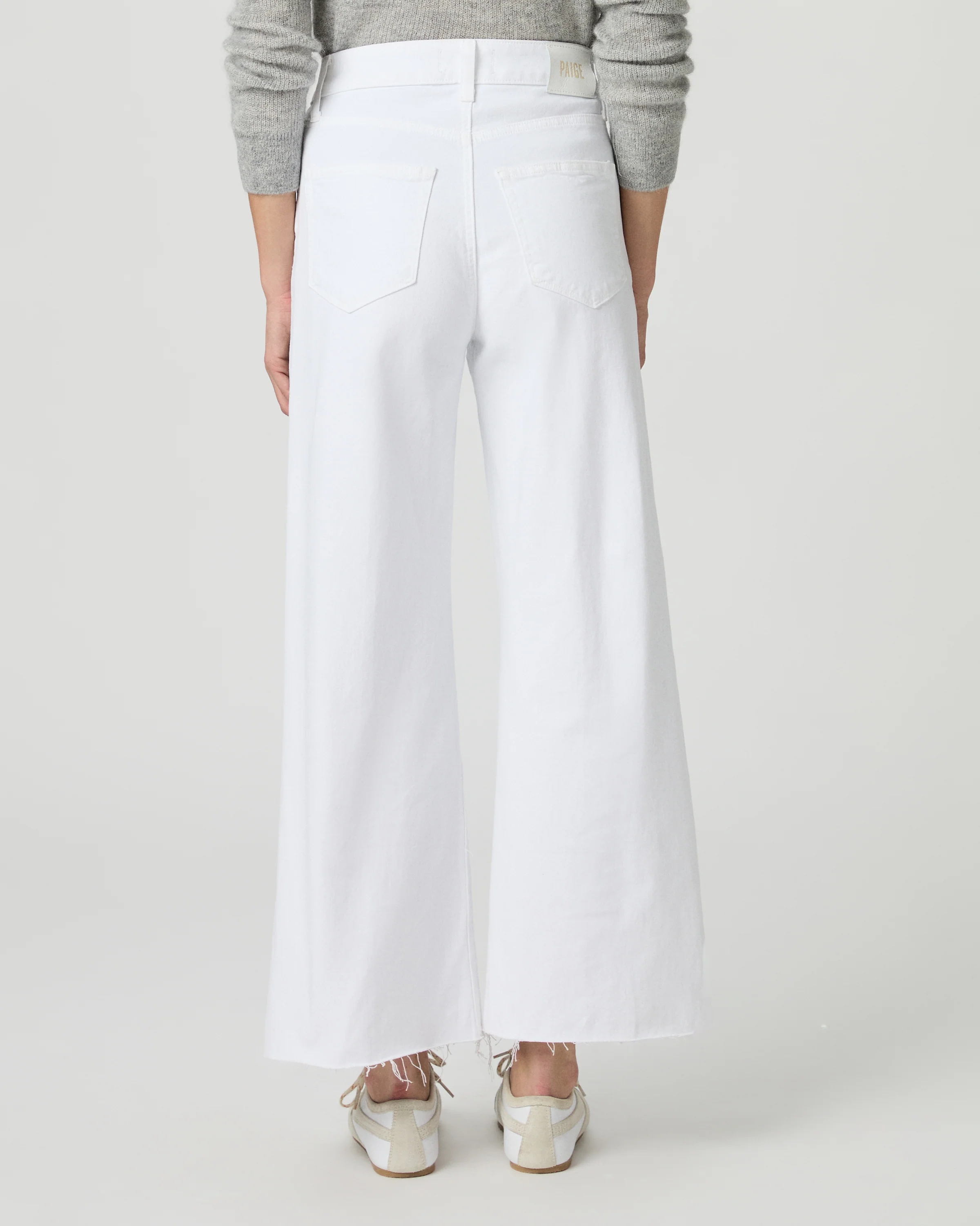 Anessa Wide Leg Jean - Crisp White - Image 4