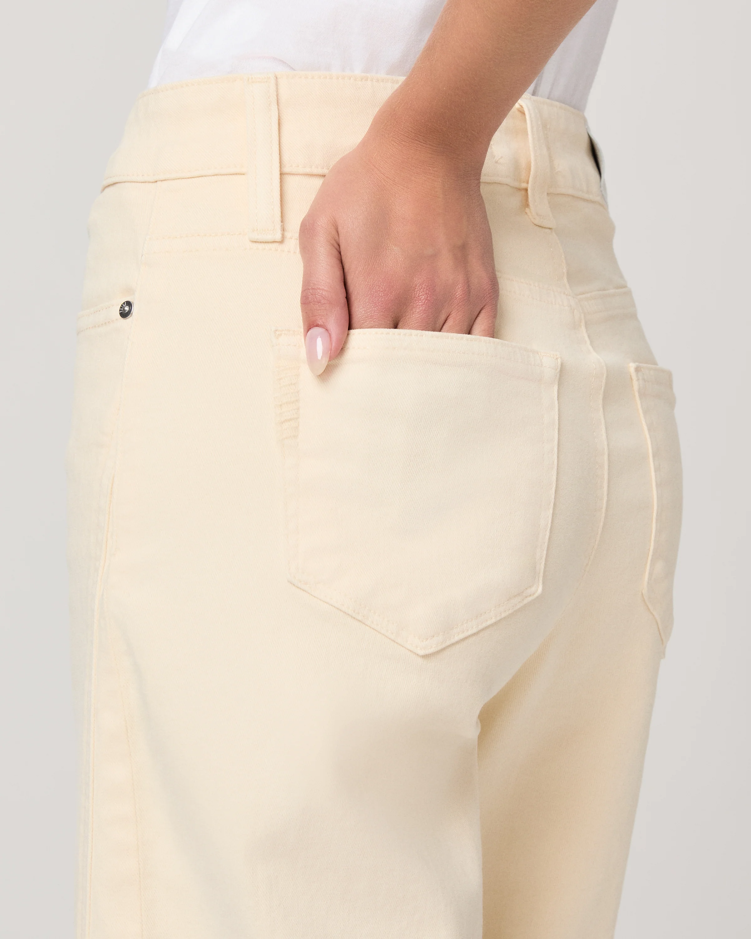 Anessa Wide Leg Jean - Butter Yellow - Image 5