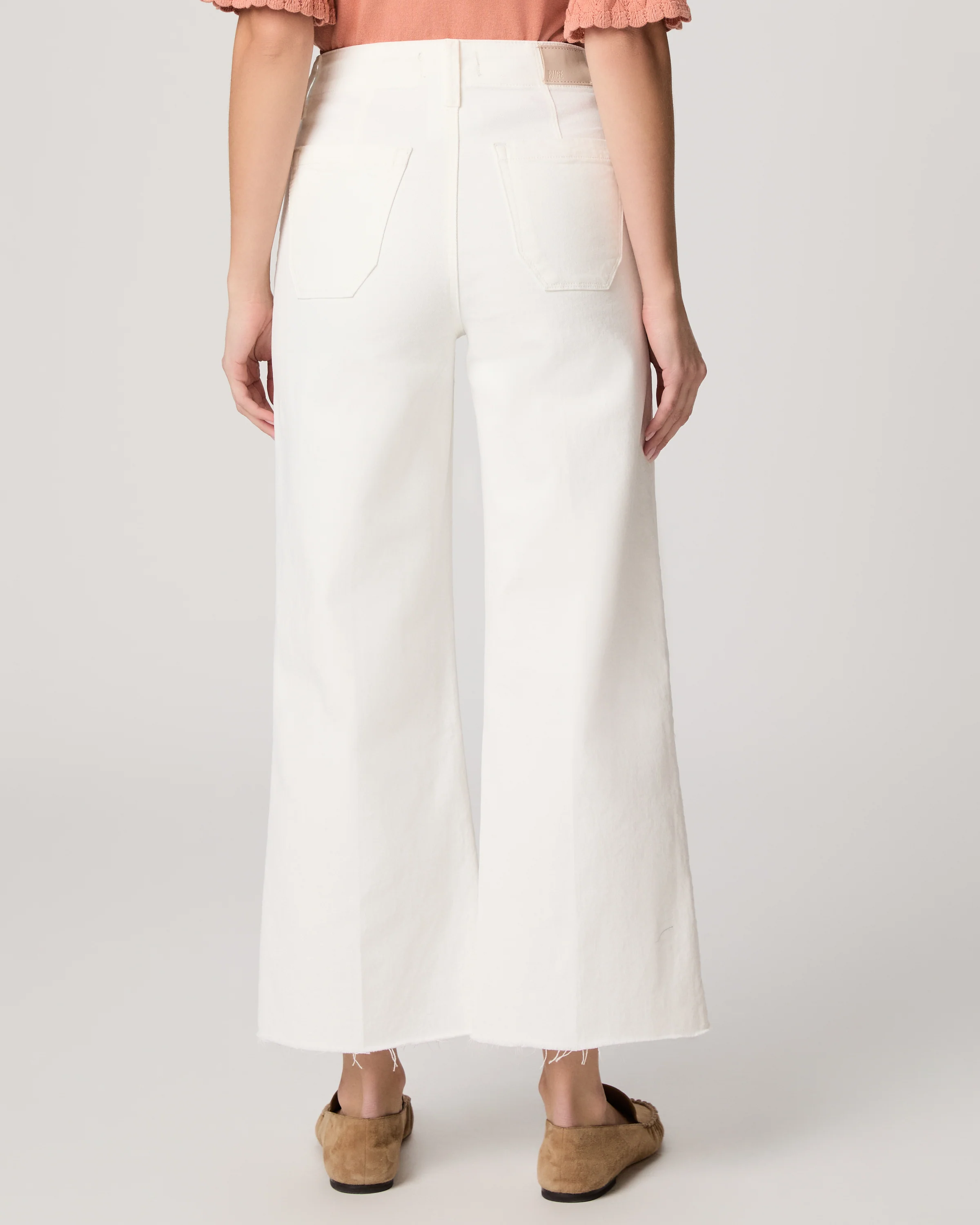 Anessa Wide Leg Jean - Tonal Ecru - Image 4