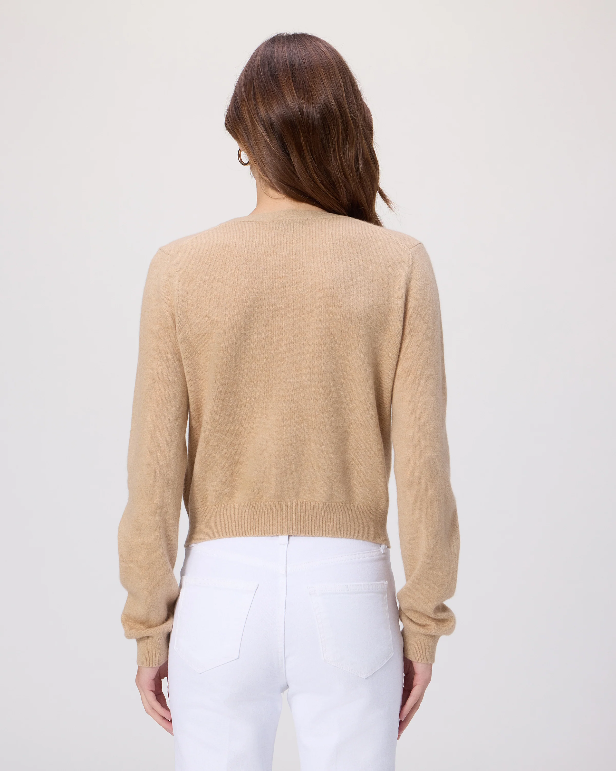 Brioche Cardigan - Sand Heather Cashmere - Image 5