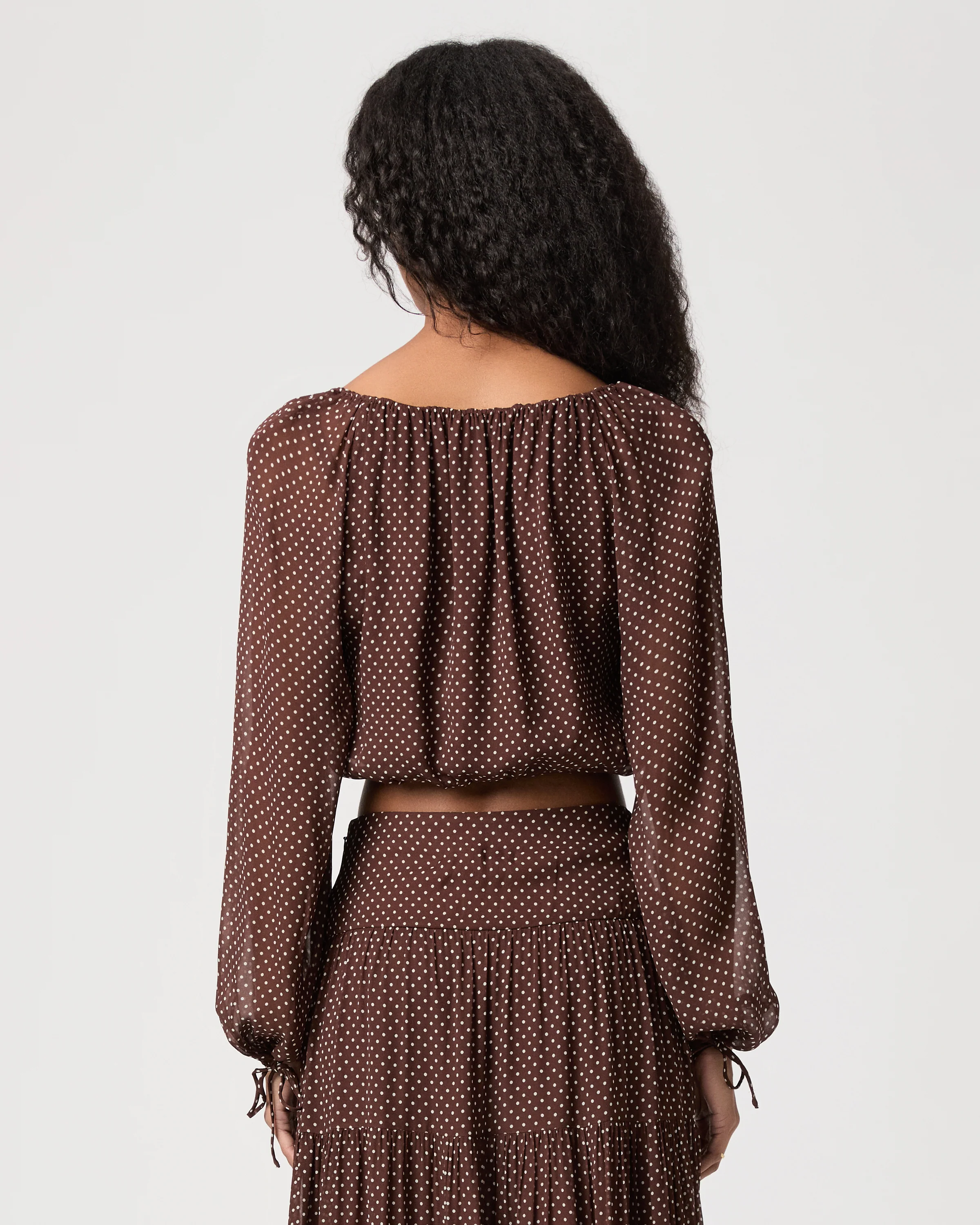 Capricorn Blouse - Mahogany/Ecru - Image 4