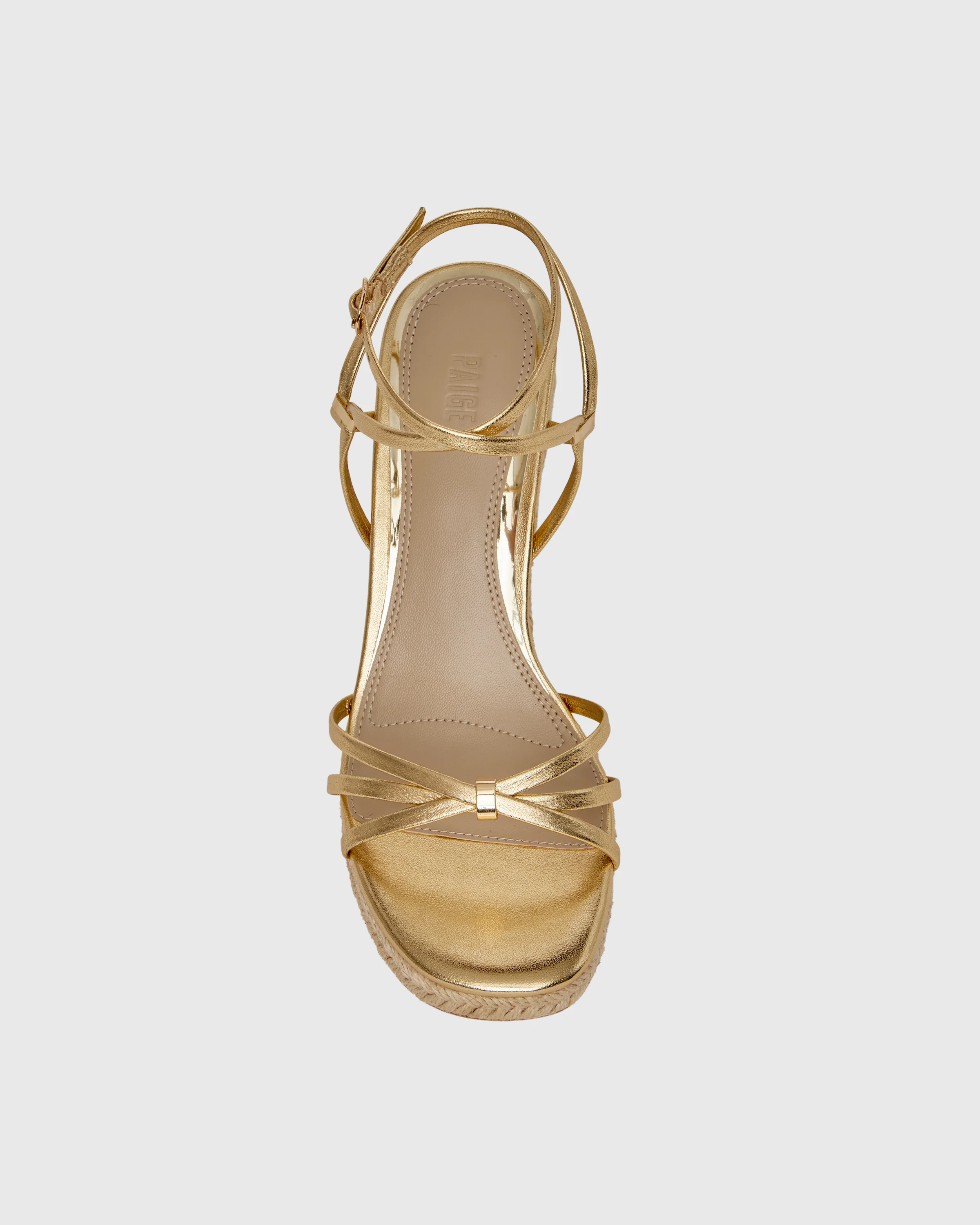Kylen Wedge - Gold Leather - Image 5