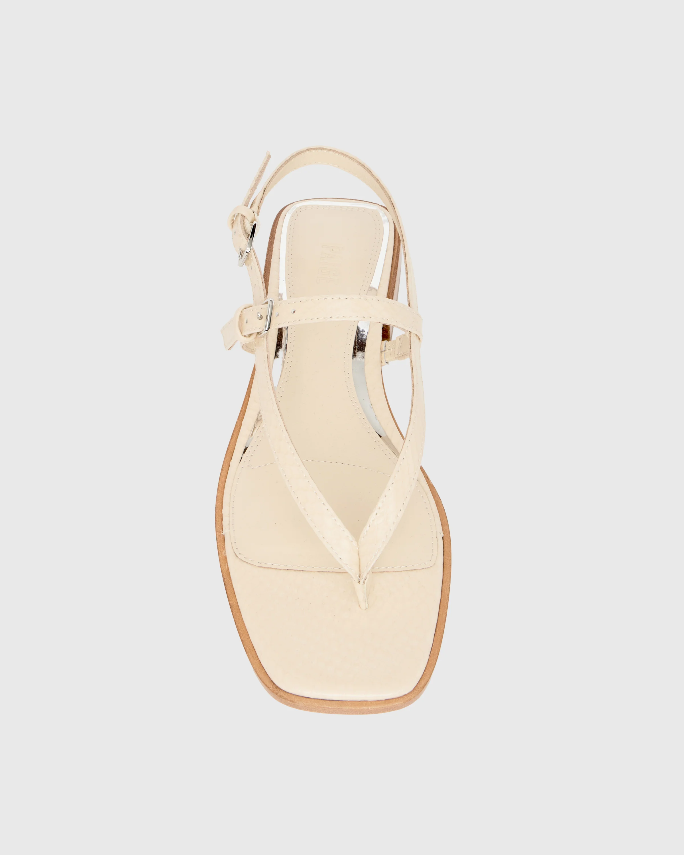 Regan Flat Sandal - Bone Snake Leather - Image 5