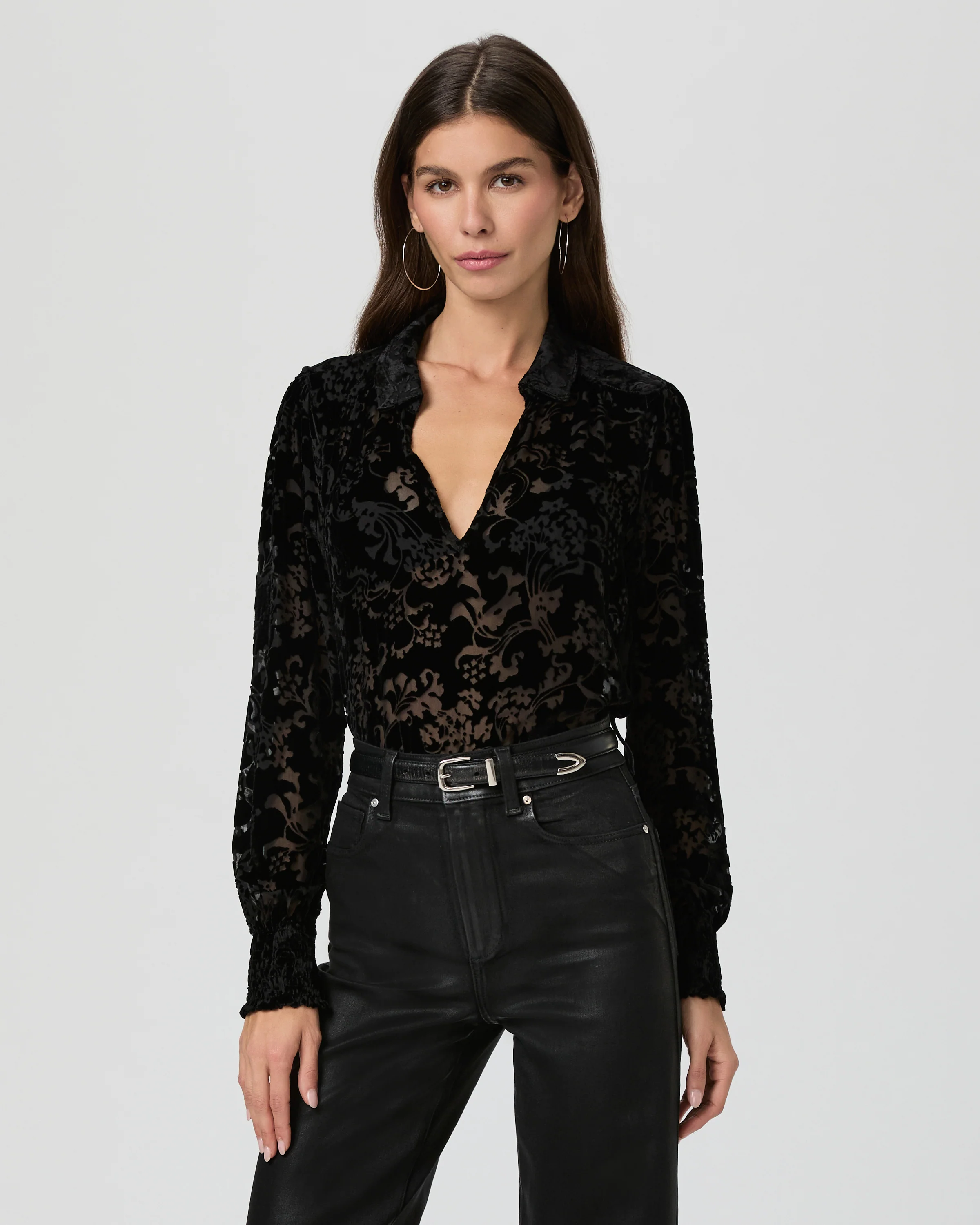 Ginerva Blouse - Black Velvet - Image 3