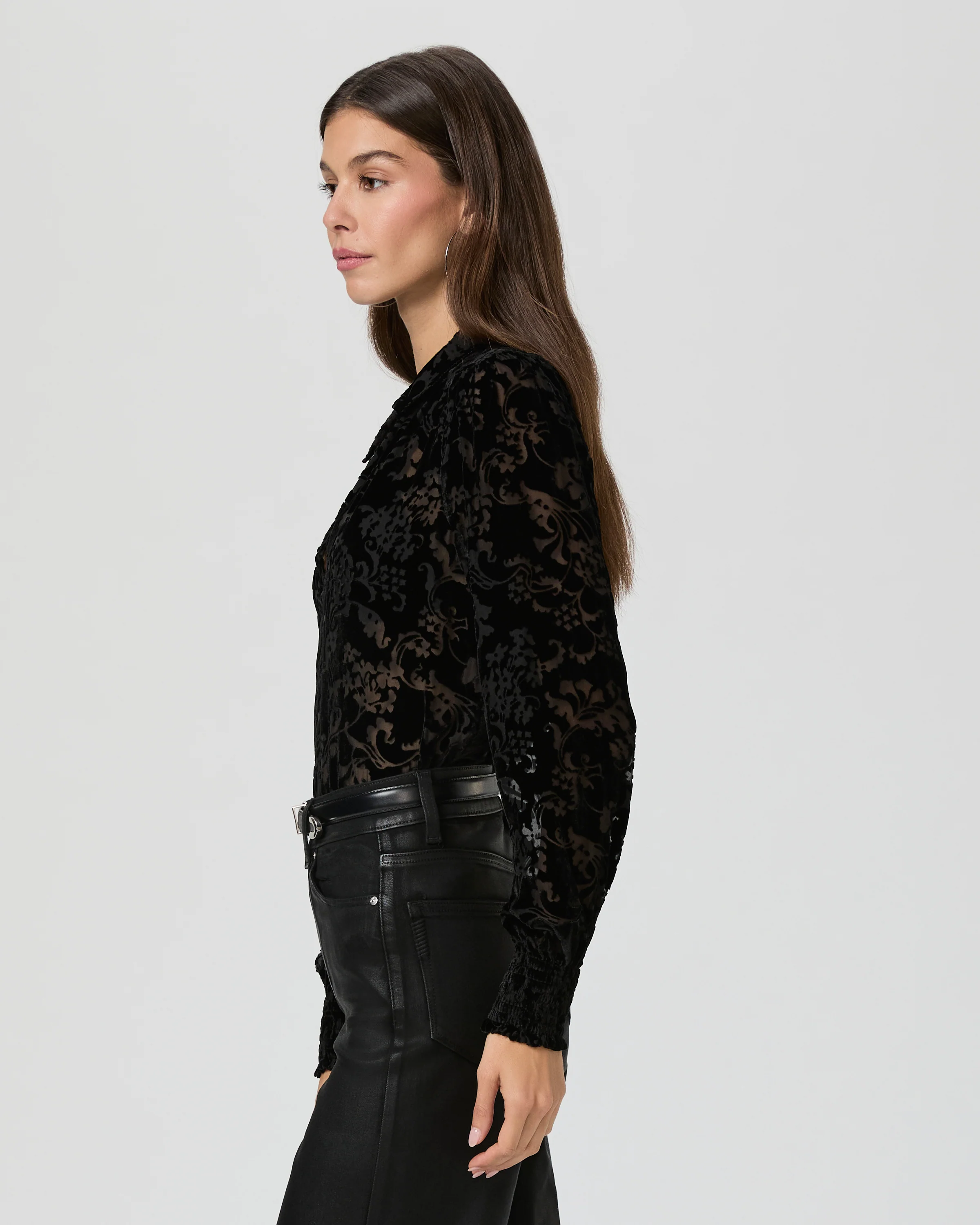Ginerva Blouse - Black Velvet - Image 4
