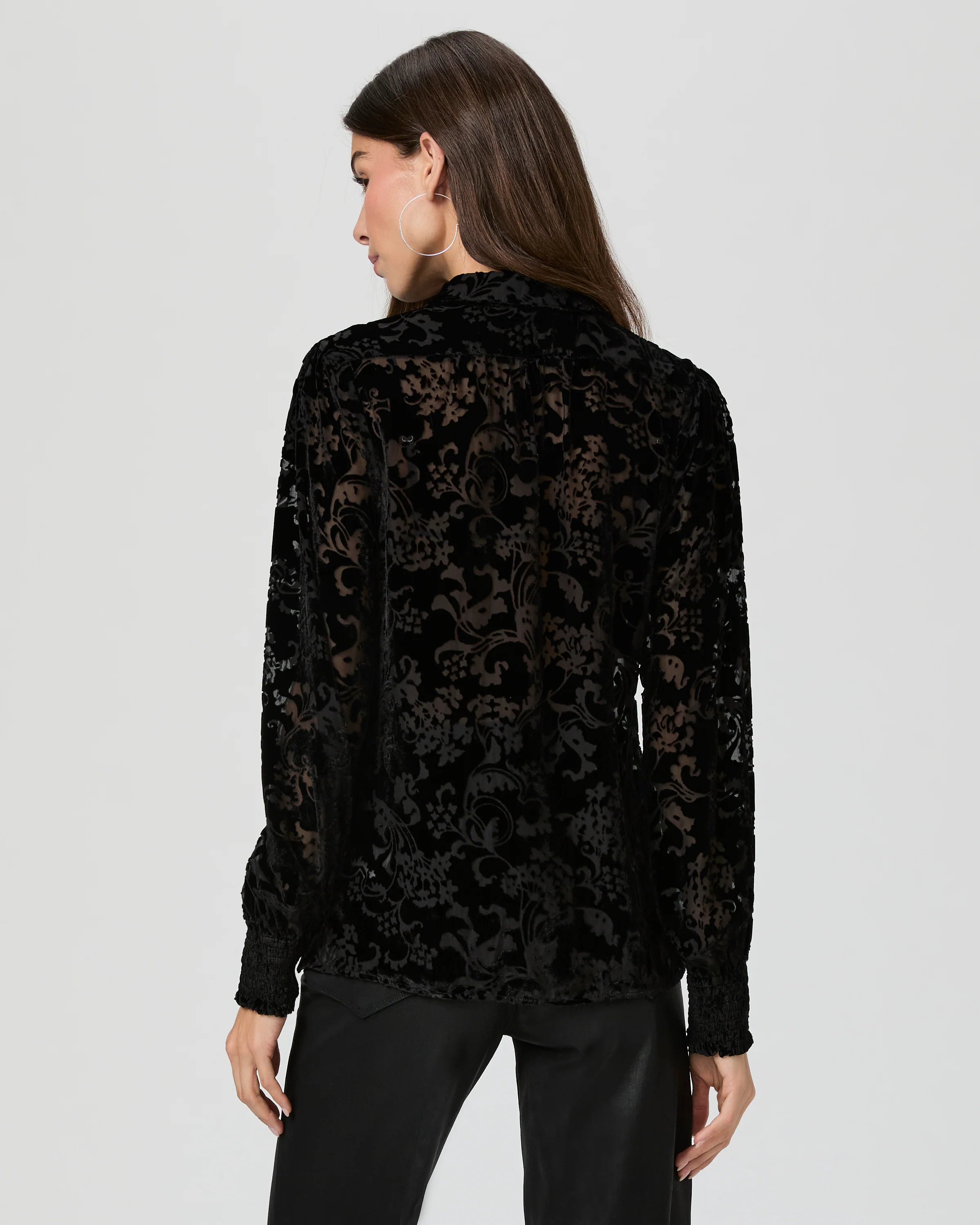 Ginerva Blouse - Black Velvet - Image 5