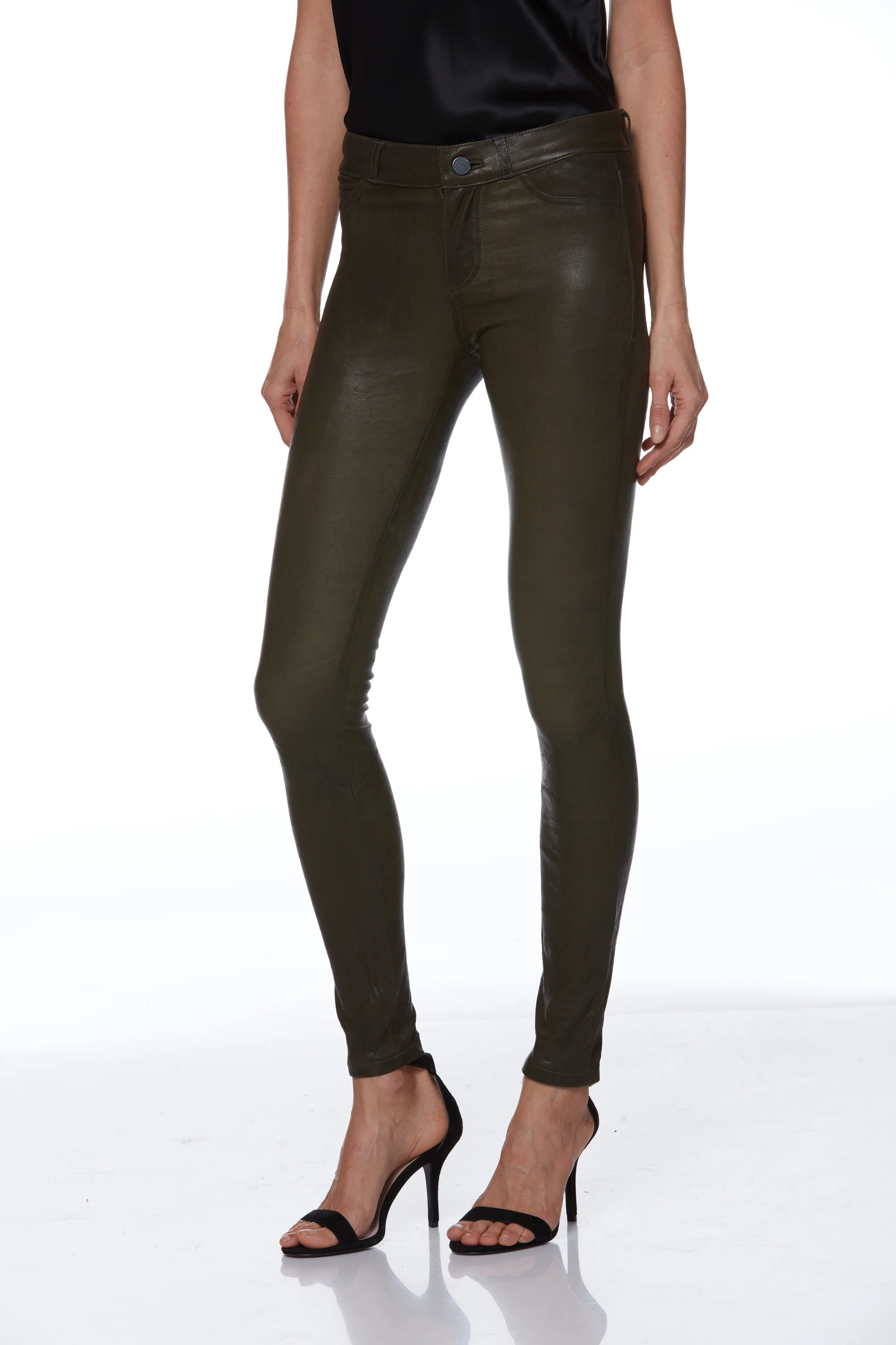 Hoxton Ultra Skinny Pant - Army Leather - Image 2