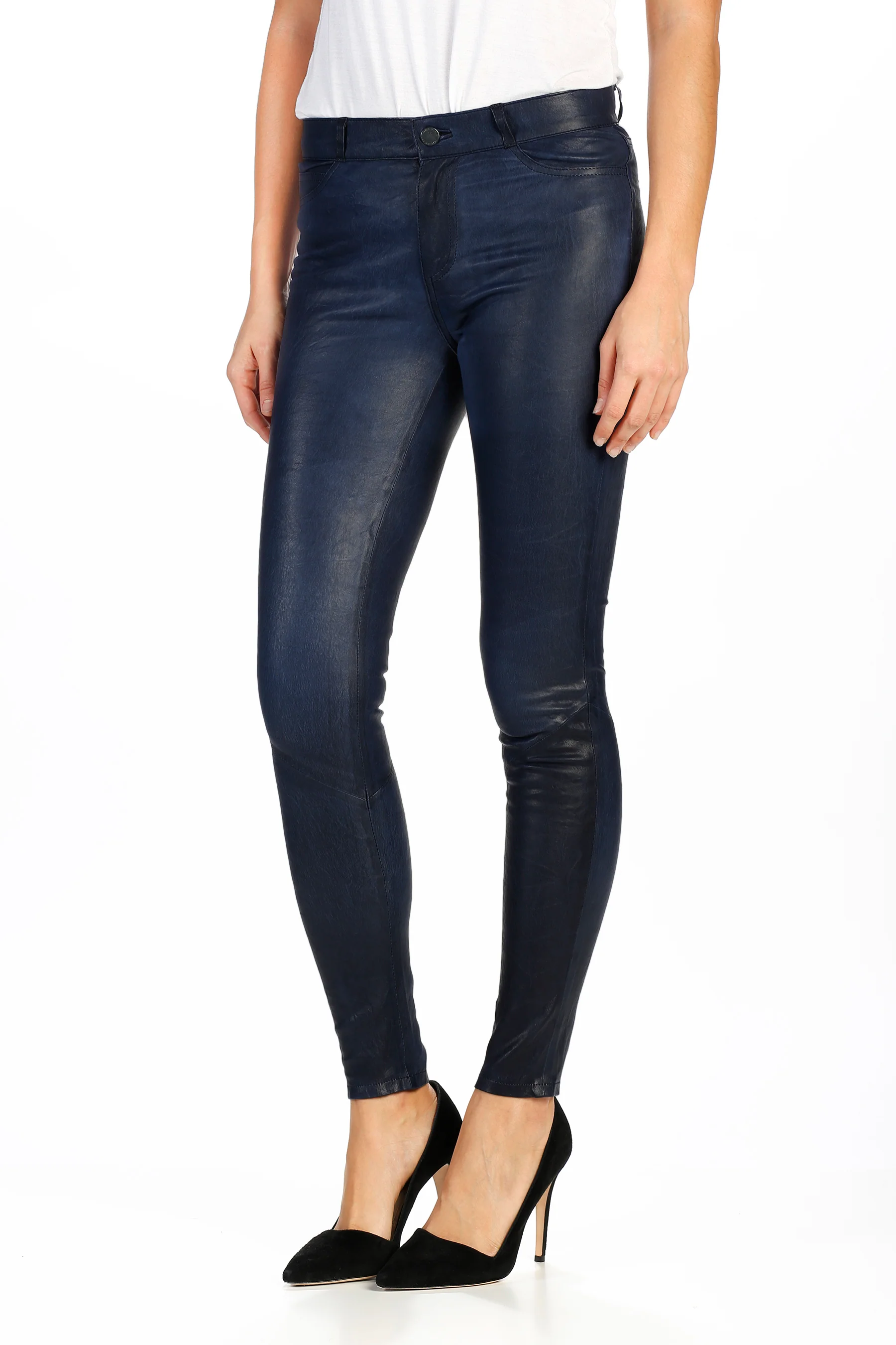 Hoxton Ultra Skinny Pant - Midnight Royal Leather