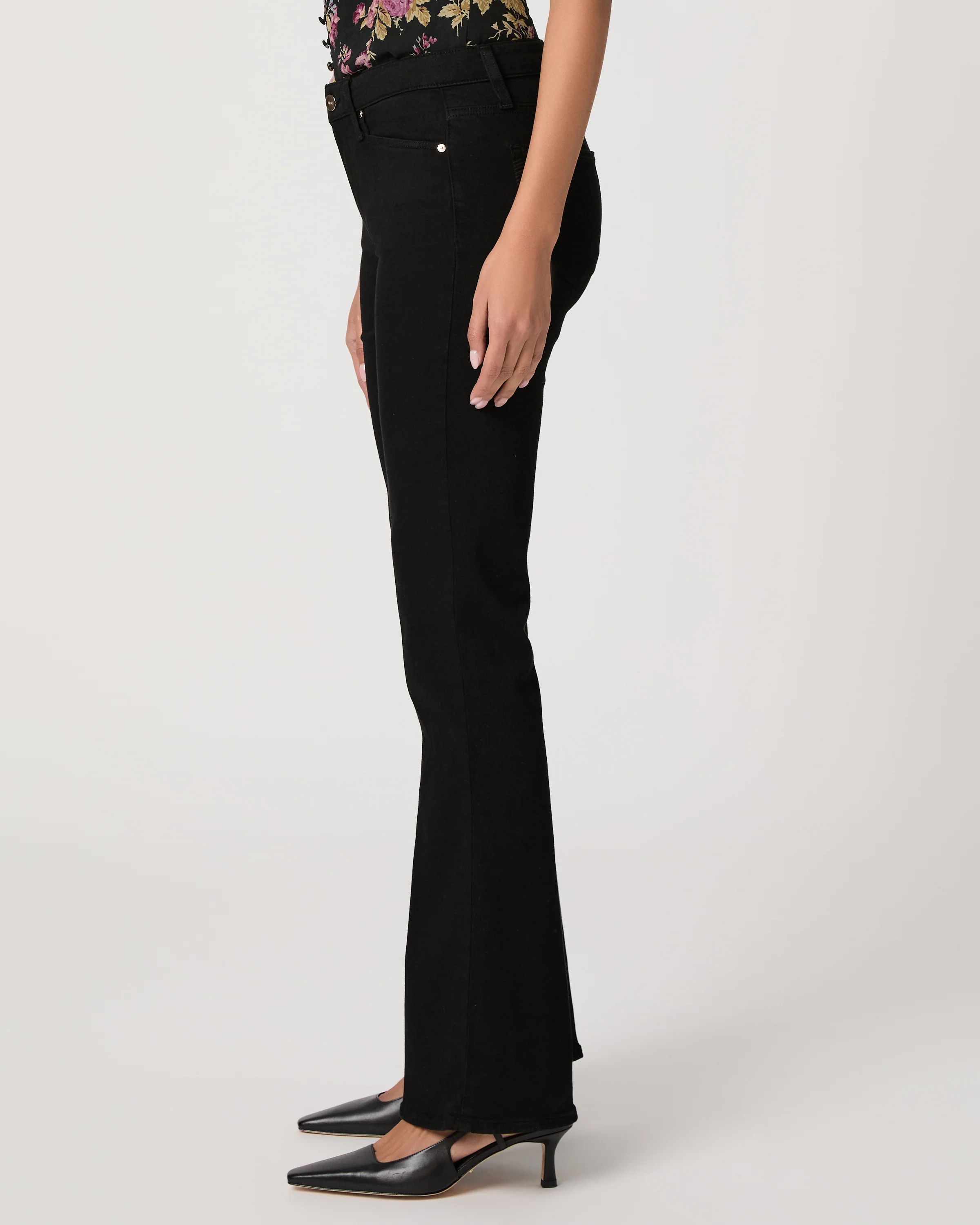 High Rise Laurel Canyon 32 Inch Bootcut Jean - Black Shadow - Image 3