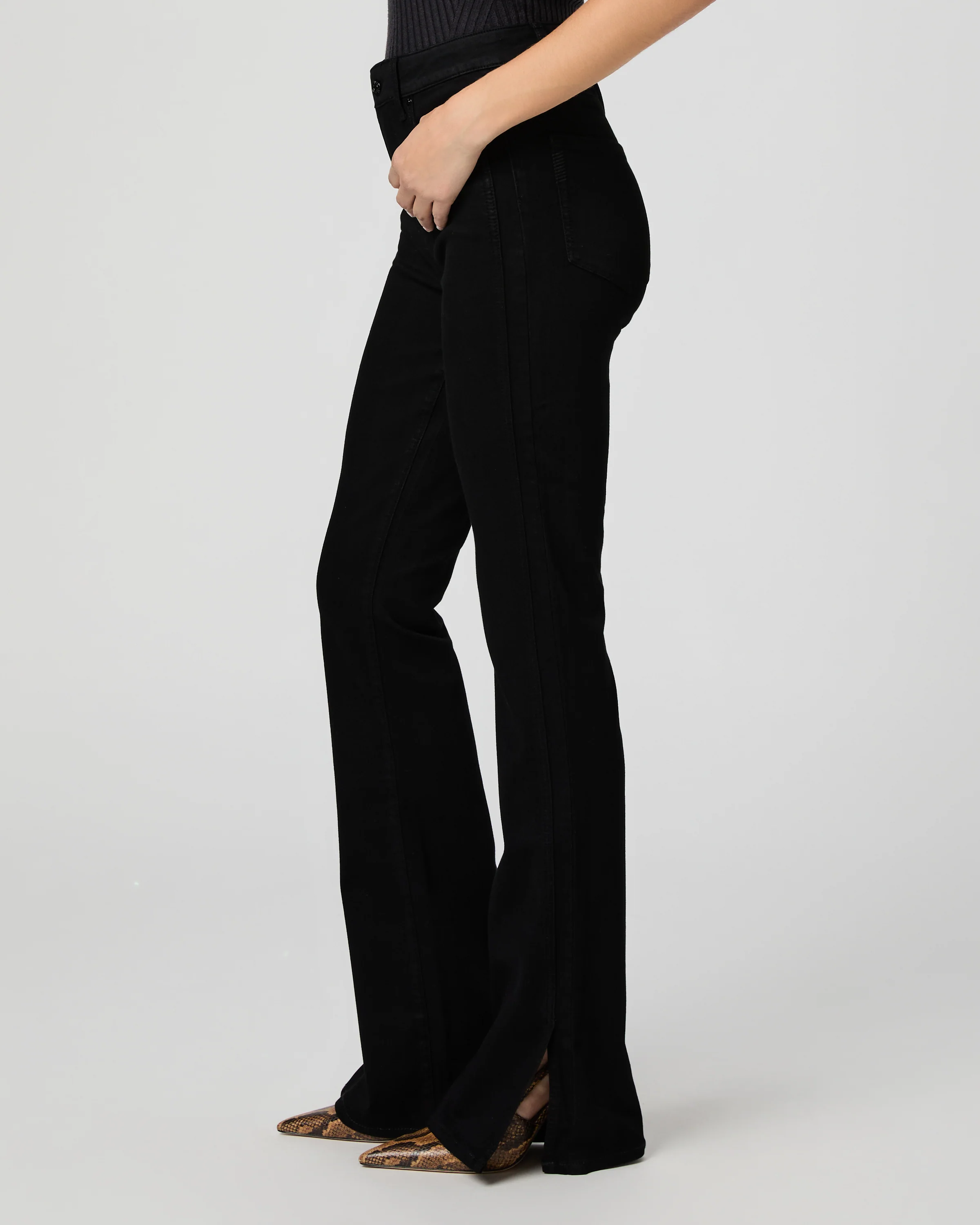 High Rise Laurel Canyon Bootcut Jean - Black Shadow - Image 3