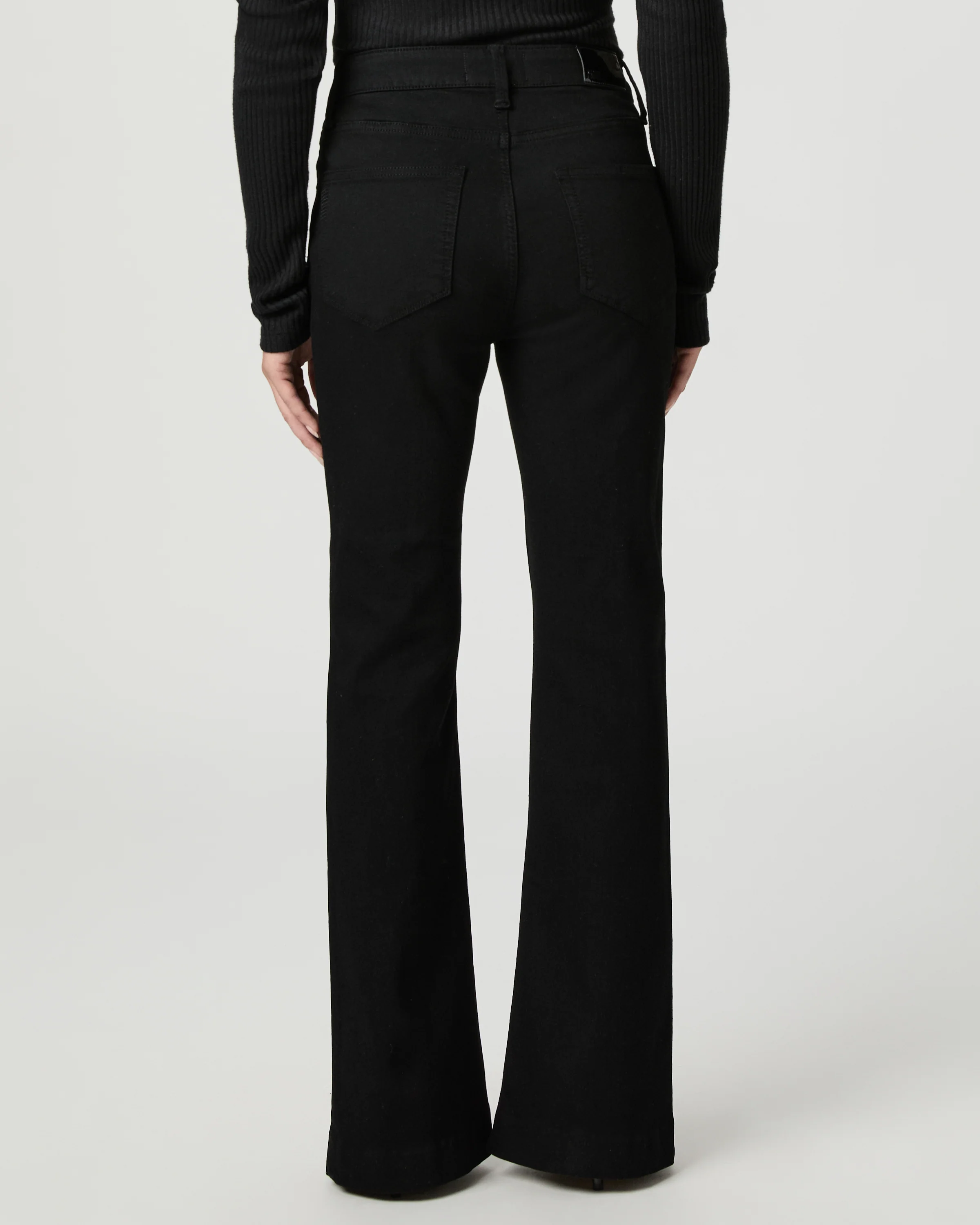 High Rise Manhattan Bootcut Petite 30" Jean - Black Shadow - Image 4
