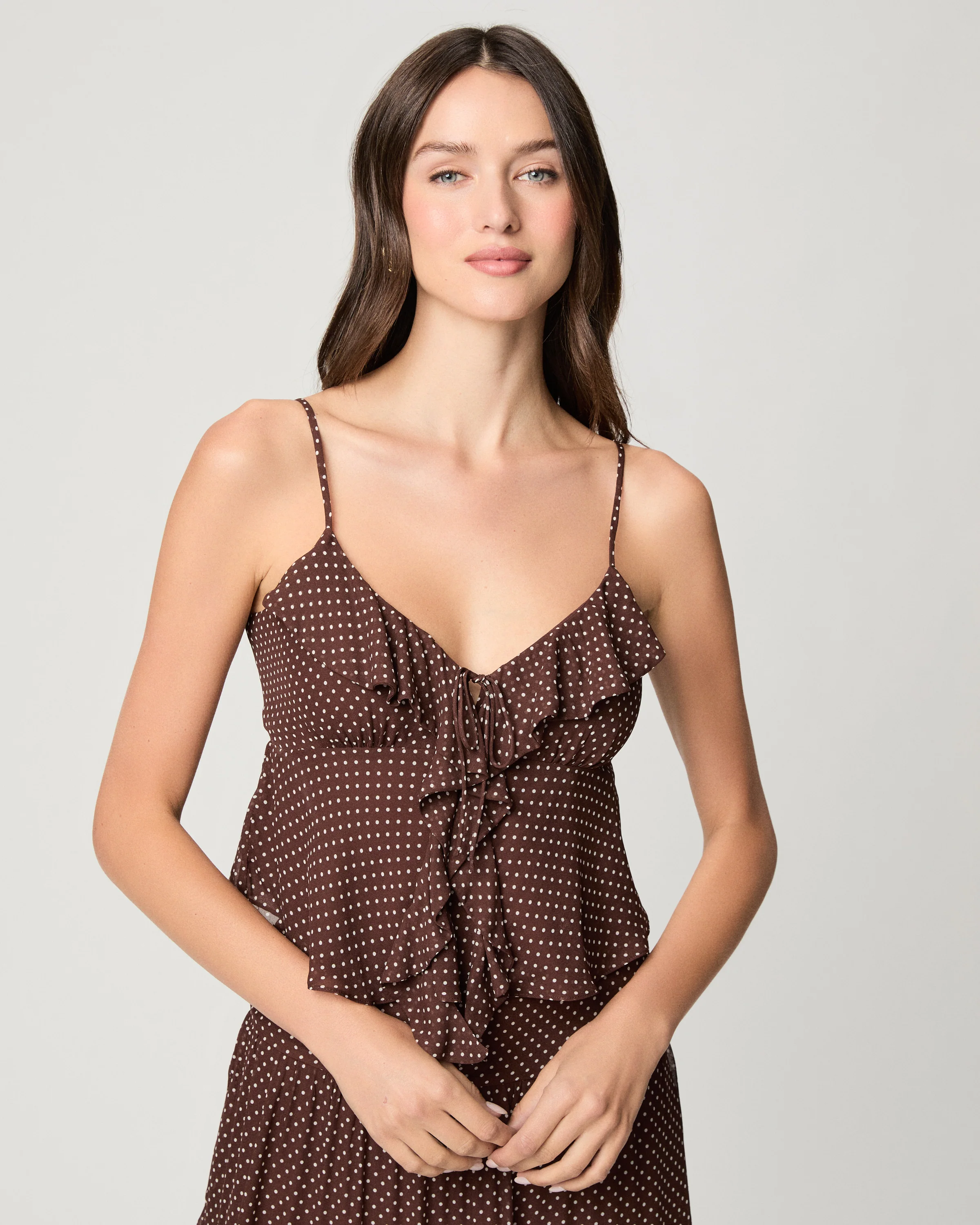 Indiah Cami - Mahogany/Ecru - Image 5