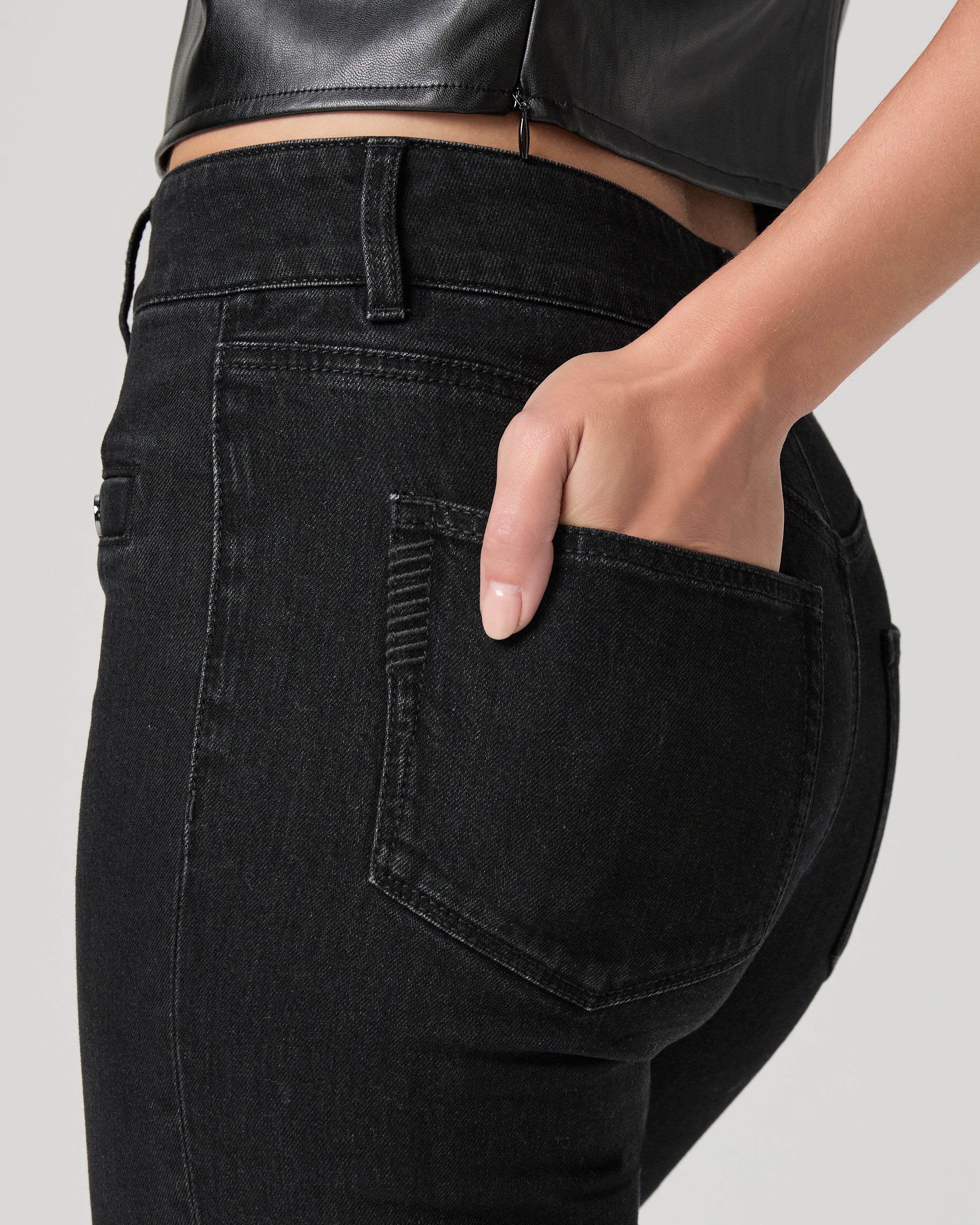 Leenah Wide Leg Jean - Faded Darkness - Image 5