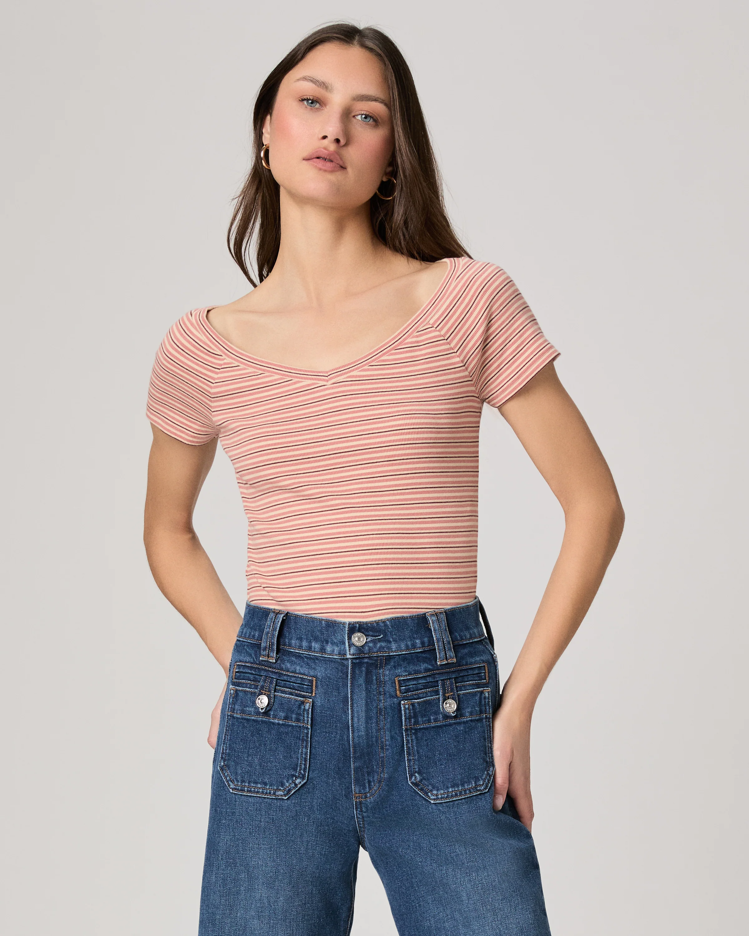 Leita Top - Peach Tea Multi