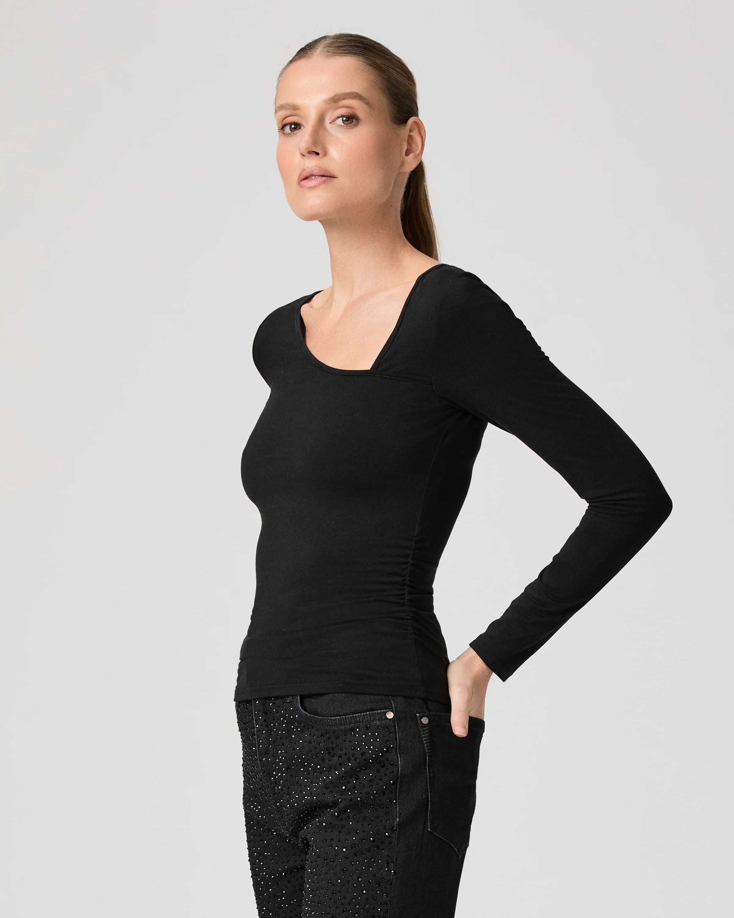 Leonna Top - Black - Image 3