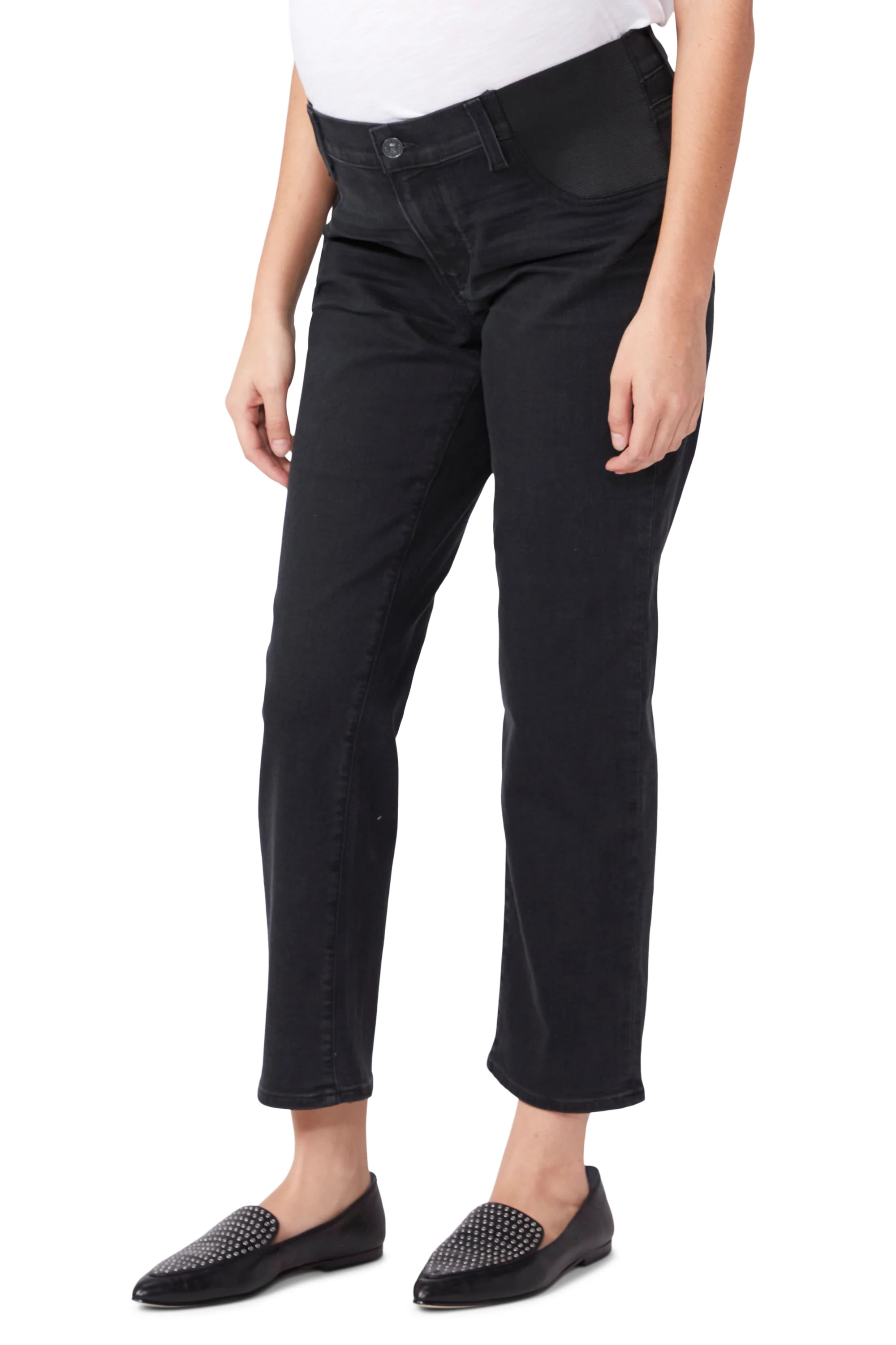 Noella Straight Maternity Jean - Black Willow - Image 2