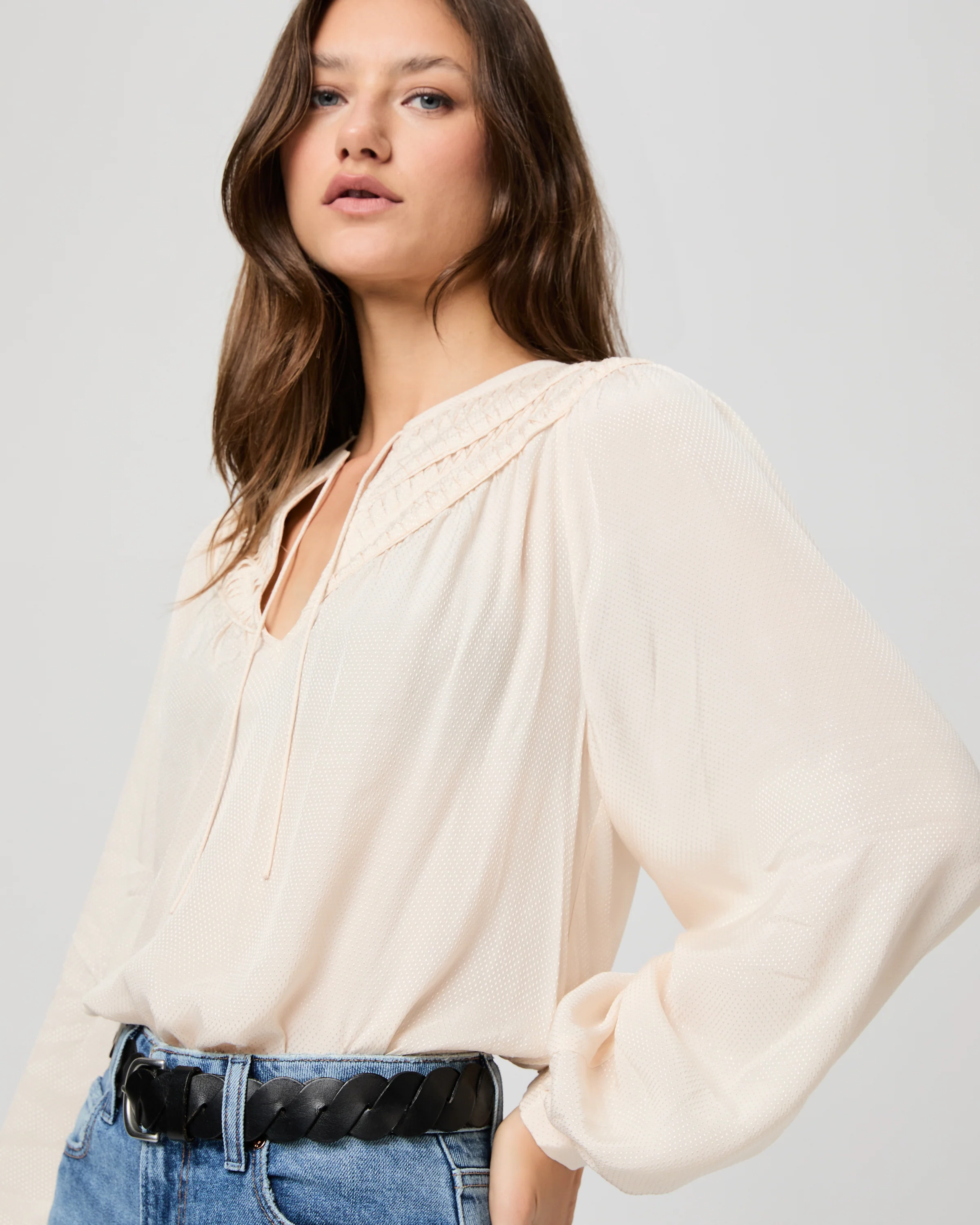 Milani Blouse - Antique White - Image 5
