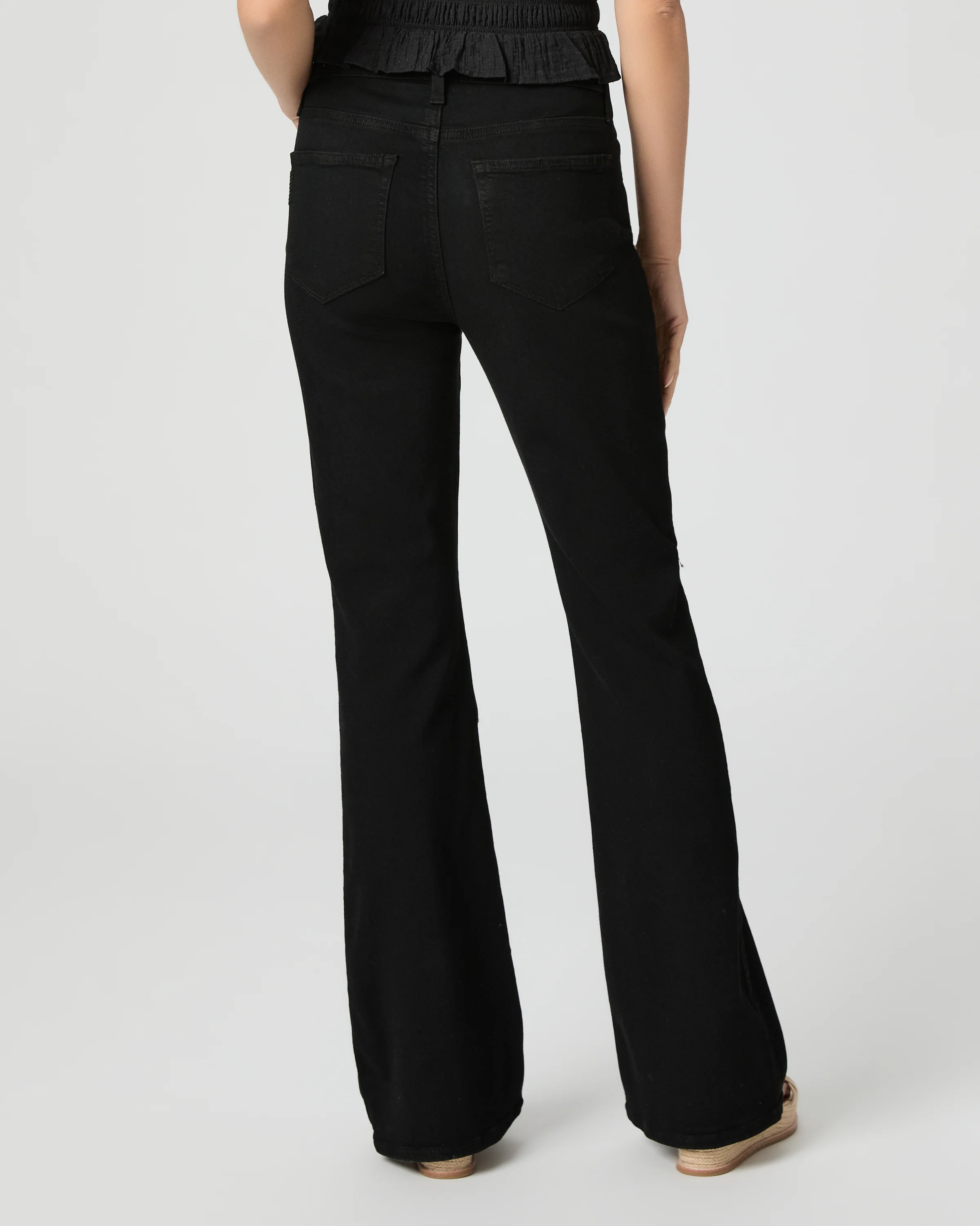 High Rise Laurel Canyon Petite Bootcut Jean - Black Shadow - Image 4