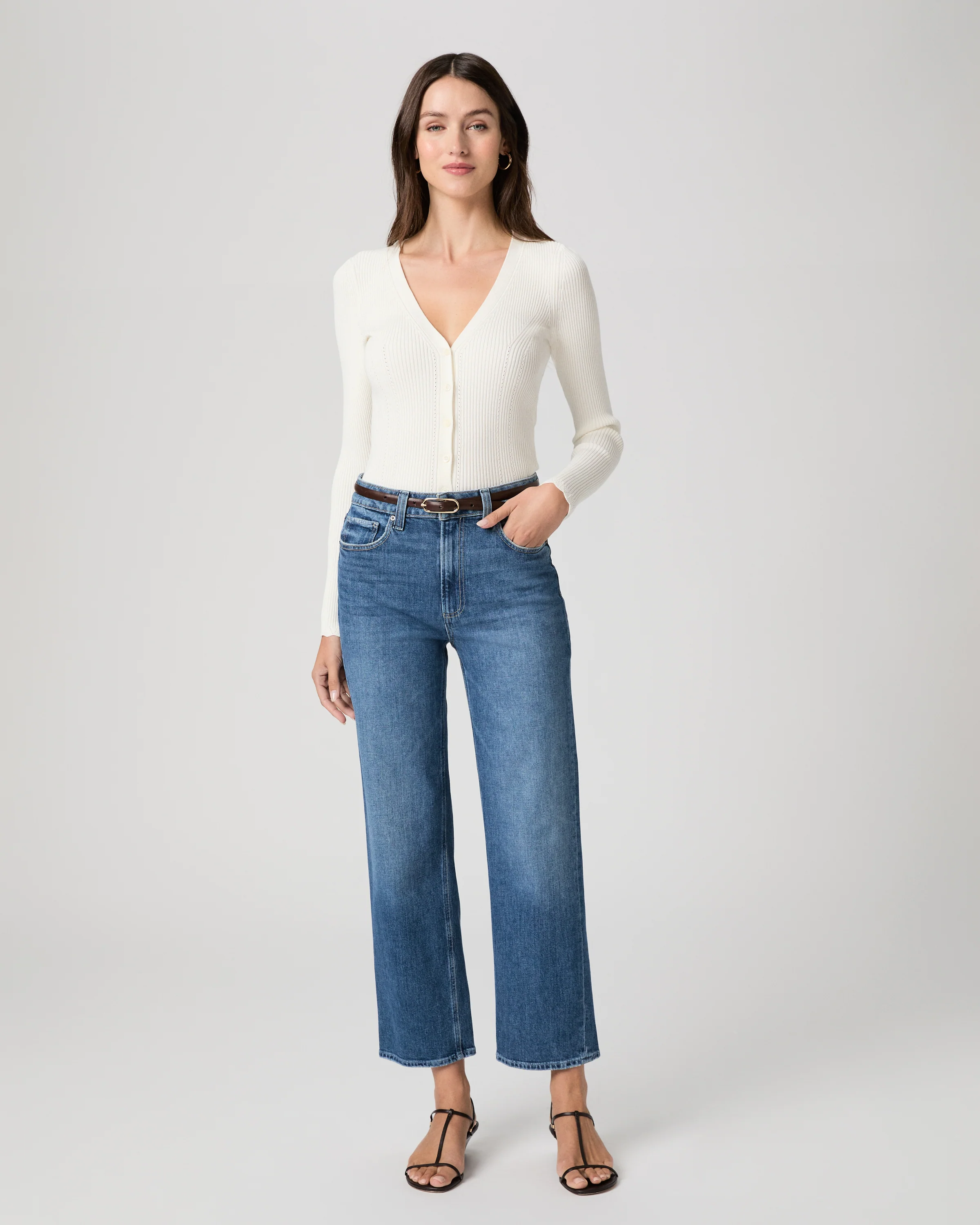 Stevie Ankle Straight Jean - Stoneview
