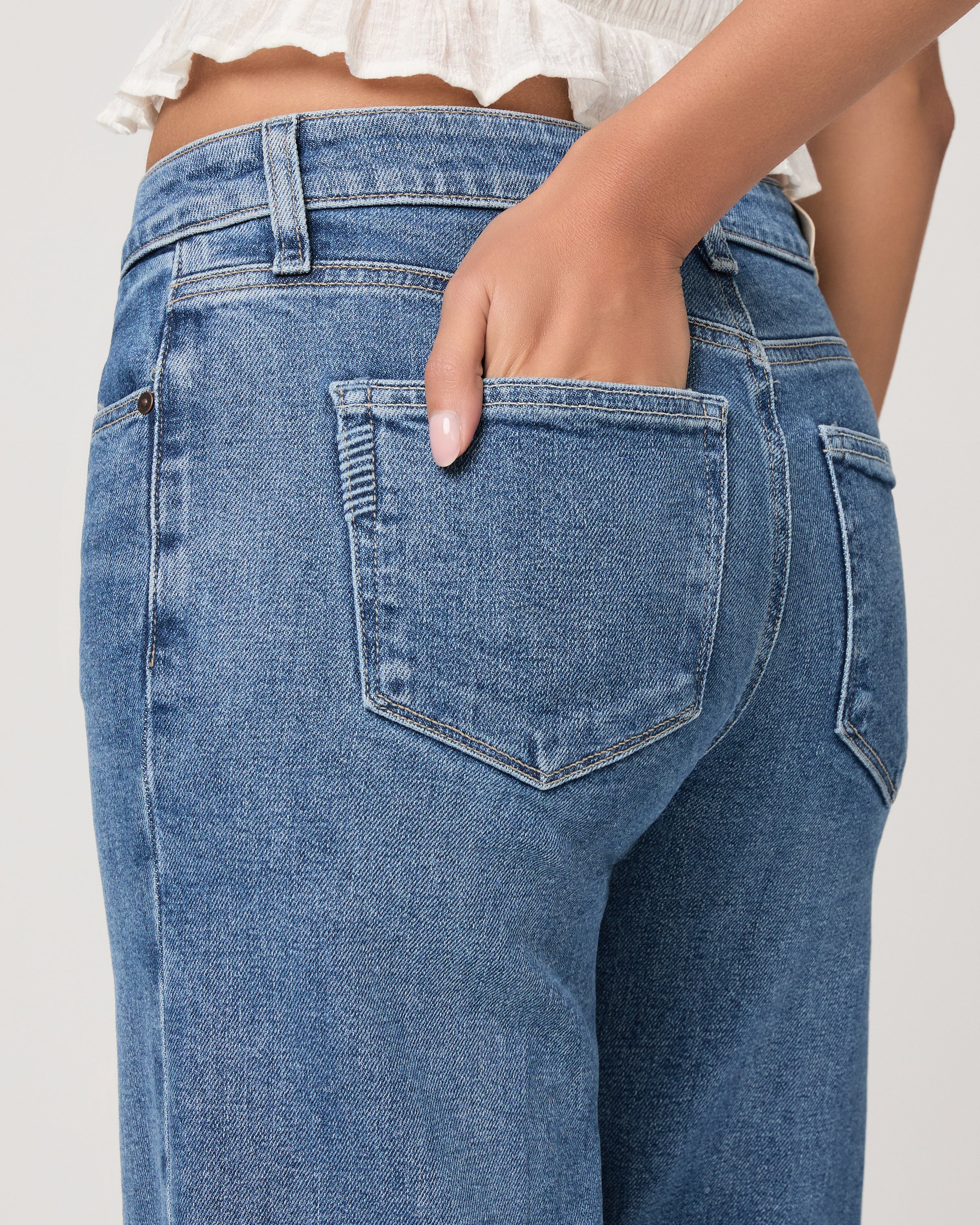 Tatum 32 Inch Wide Leg Jean - Saint Martin - Image 5